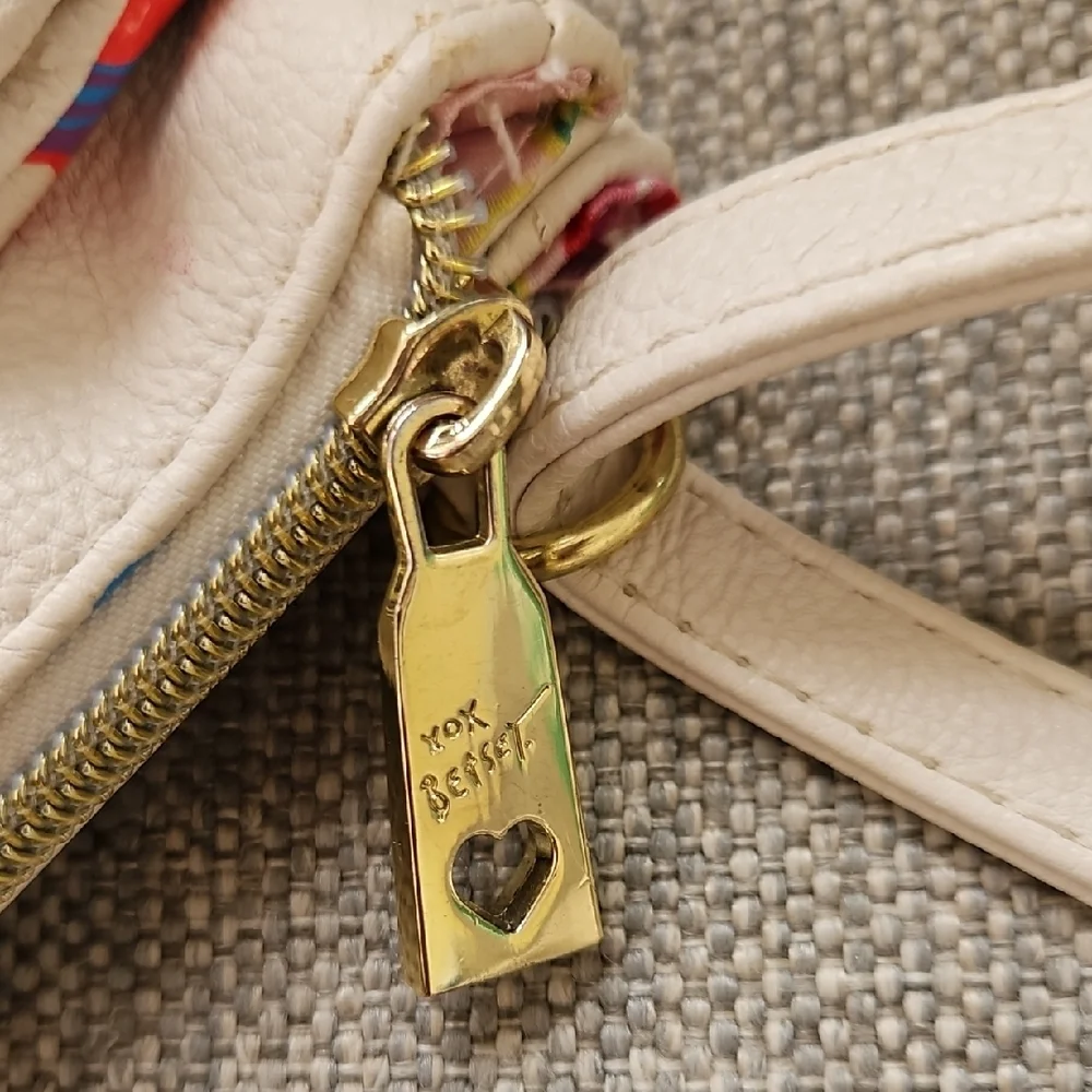 Betsey Johnson Cream and Multicolor Floral Crossbody Bag - Picture 5 of 14